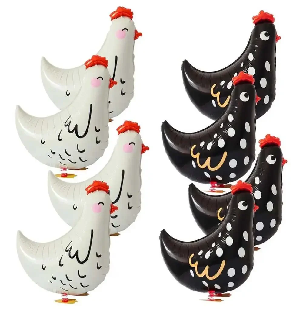 Party Balloons 2 parks 8pcs Walking Chicken Animal Party Decorations